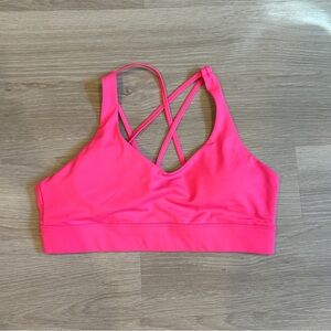 Zyia Active Hot Pink Strappy Sports Bra - XXXL